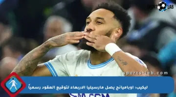 ليكيب: أوباميانج يصل مارسيليا الأربعاء لتوقيع العقود رسمياً